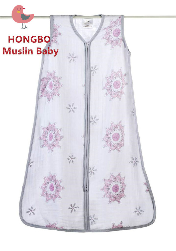 単純なパターンとソフトモスリン生地ニットパターンの赤ん坊の寝袋仕入れ・メーカー・工場