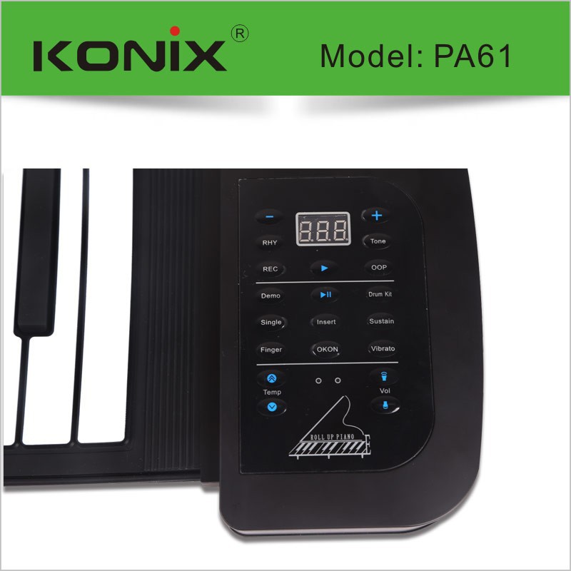 Protable And Mini 61 Keys Roll Up Piano Flexible Roll Up Electro<em></em>nic Keyboard With Louder Speaker(並行輸入)問屋・仕入れ・卸・卸売り