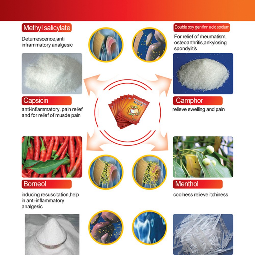 Chinese high quality free sample herbal pain relief patch