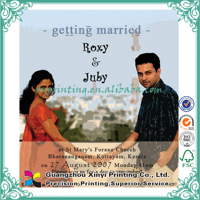 Wedding invitations kerala style
