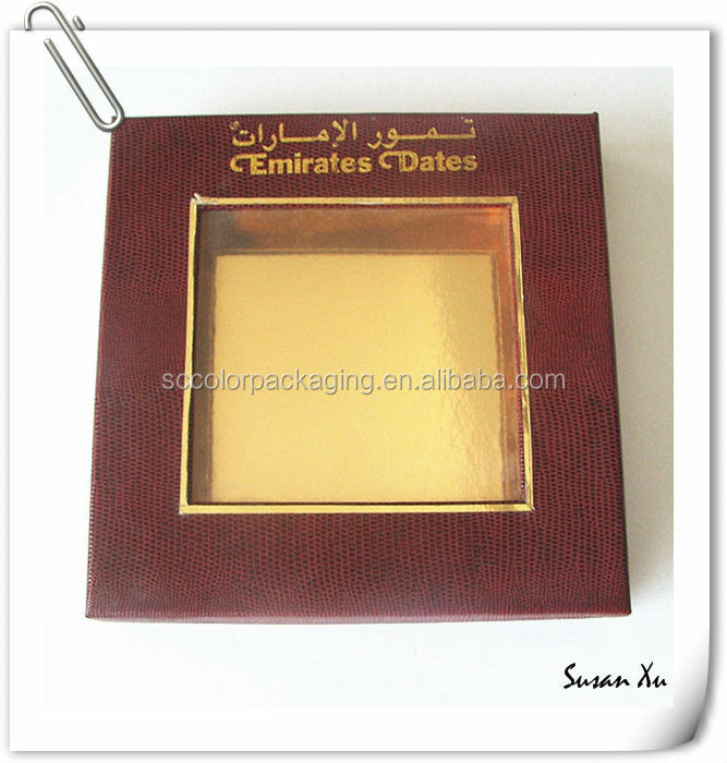 Cinnamon tea box with window