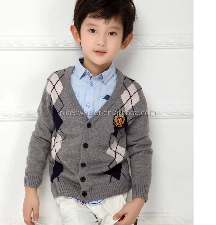 男の子ファッションは、 ニットカーディガンジャガードセーターの子供たち仕入れ・メーカー・工場