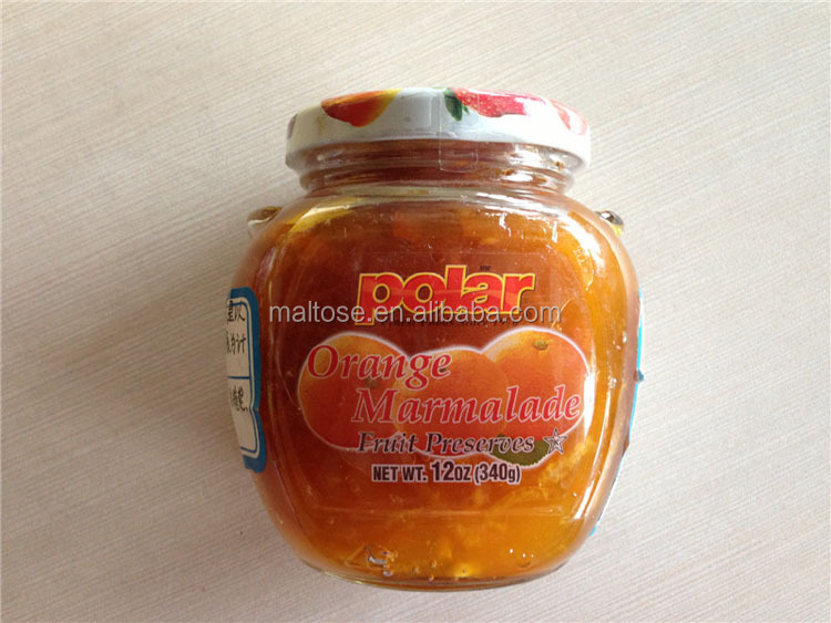 canned glass jar mulberry jam/ mulberry syrup with pulp