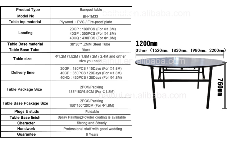安いホテルのテーブルbh-tm33/レストランのテーブル/ダイニングテーブル仕入れ・メーカー・工場