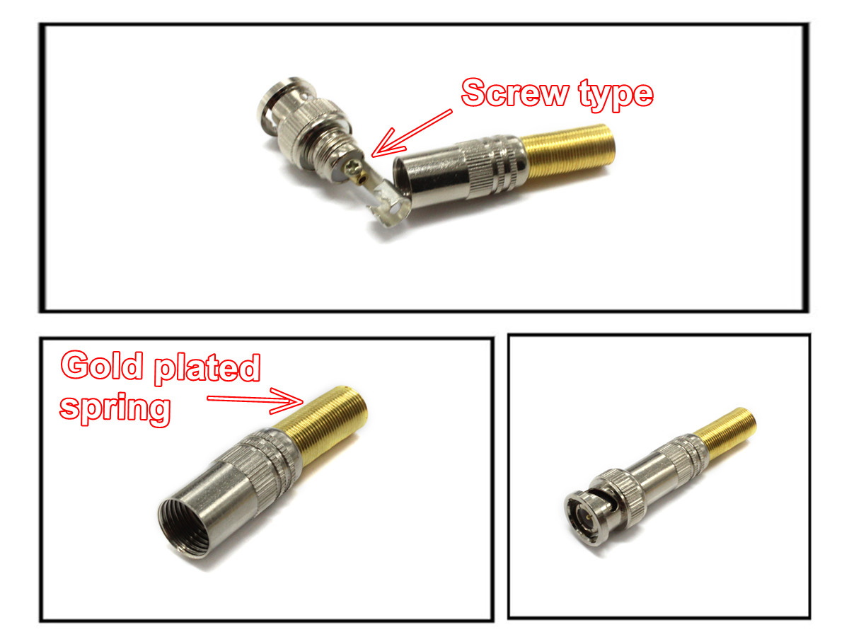 圧着金palted春rg6cctv用bncコネクタオス仕入れ・メーカー・工場