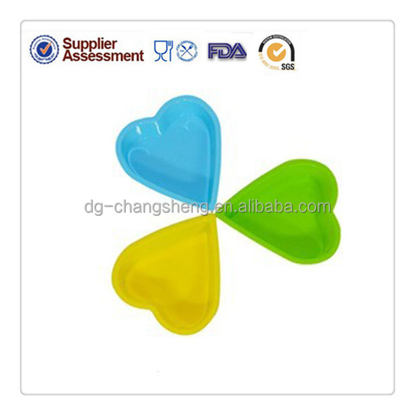 2014 Newest silicone cake pan heart shape silicone cake moulds for cake decorating with LFGB approved