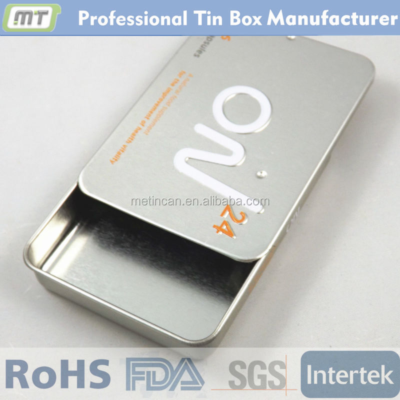 custom made slide mint tins box chewing gum case