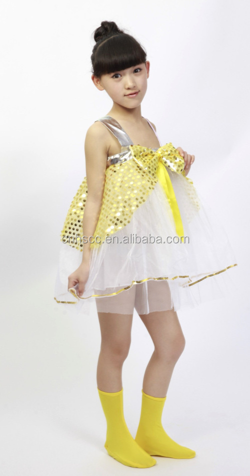 卸売かわいい子供の女の子の社交ダンスドレスダンスドレスガーゼちょう結び問屋・仕入れ・卸・卸売り
