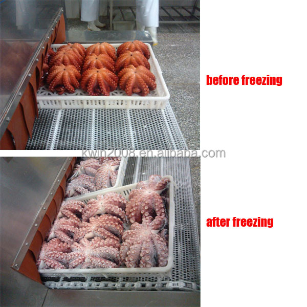 耐久性のあるステンレス鋼中国肉野菜iqfトンネルフリーザー/冷凍機問屋・仕入れ・卸・卸売り