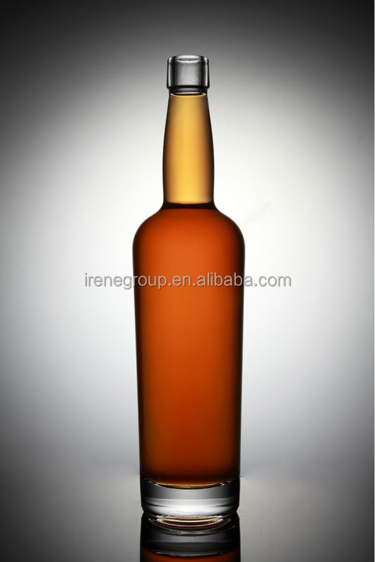 elegant glass RUM bottle finished in high quality