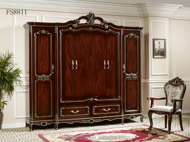 Royale italienne chambre meubles, luxe rembourré lit à baldaquin ... Chambre a coucher italienne de luxe