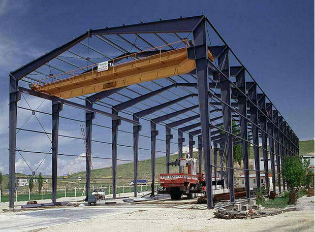 Steel Prefabricated Sheds / Factory Types Portal Frame - Buy Factory ...