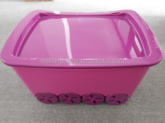 cheap transparent colored plastic storage box