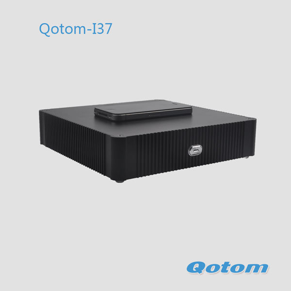 オンボードcpuインテルceleron1037uデュアル- コア1.8ghzのプロセッサ、 qotom-i 37デスクトップコンピュータ、 スリムミニpc。問屋・仕入れ・卸・卸売り