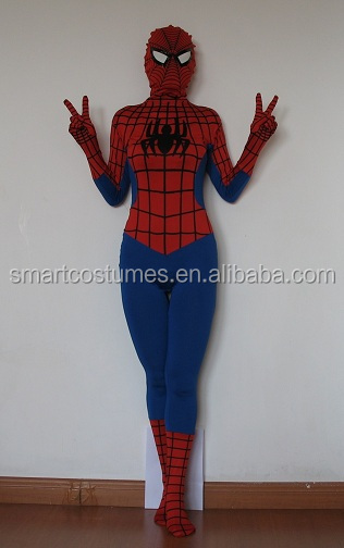 ライクラスパイダーマン衣装スパイダーマン衣装大人ラテックス黒いスパイダーマン衣装問屋・仕入れ・卸・卸売り