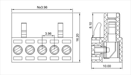 プラグイン可能なターミナルブロックコネクタの製造三河3.96ミリメートル仕入れ・メーカー・工場