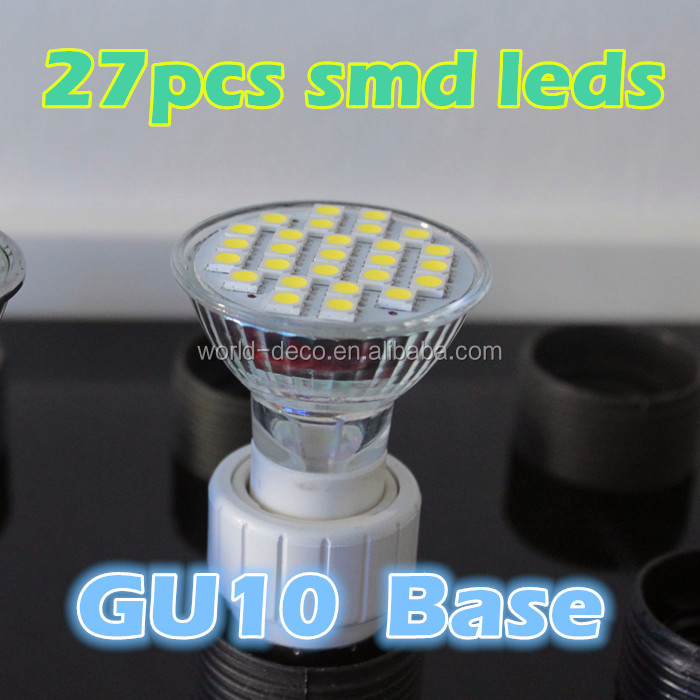 27gu10ledsmd5050 / のledランプ区5.312v / 高品質gu10ledスポットライト問屋・仕入れ・卸・卸売り