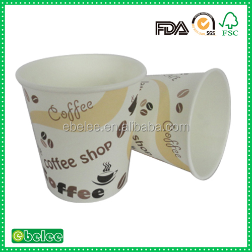 food grade custom logo printed ice cream yogurt coffee drink popcorn paper cup take out
