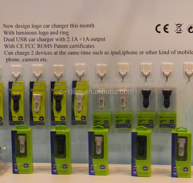 プロモーションusb車の充電器とled照明のロゴ問屋・仕入れ・卸・卸売り
