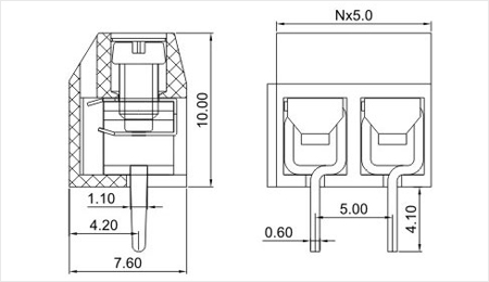 Pcbコネクタの製造三河5.0/5.08mmネジ端子台仕入れ・メーカー・工場