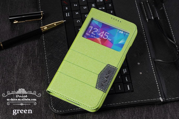 for galaxy s5 S viewing window flip case,fashion shining case for samsung galaxy s5