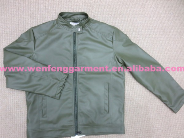 中国グリーンメンのレザージャケットの直接工場 革のジャケット問屋・仕入れ・卸・卸売り
