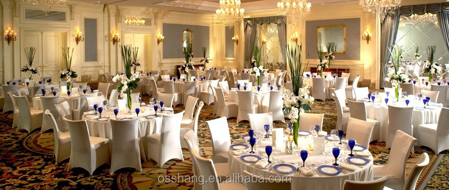 高品質と低価格スピンポリエステルのテーブルクロスのための結婚披露宴やhetel問屋・仕入れ・卸・卸売り