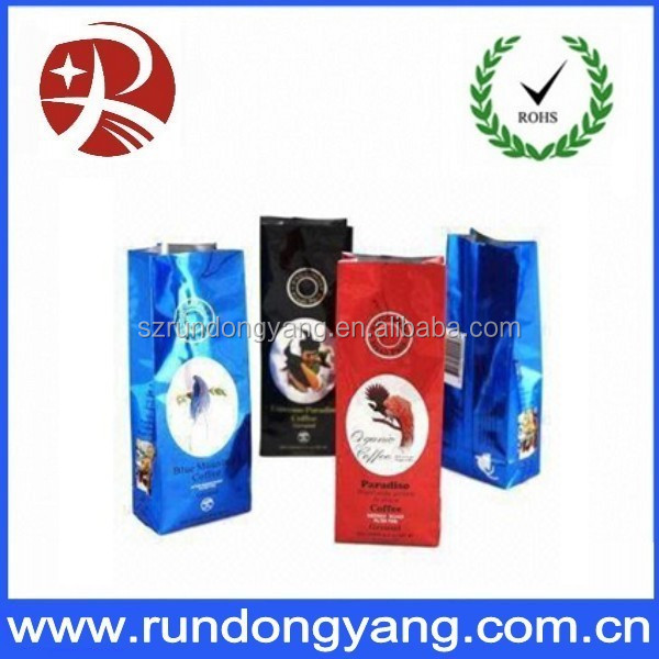 Top quality bottom side gusset coffee bag