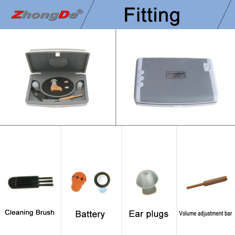 MINI sound amplifier Invisible in canal hearing aids (IIC)