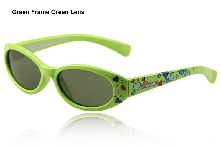 90Kids Children Polarized Sunglasses Polycarbonate Oval Frame Polarised Green Lens UV400 Glasses For Boys Girls Age 3-12yr_1 (2)