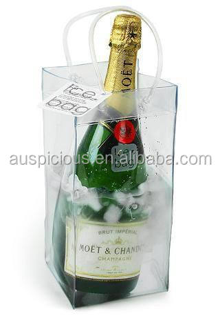 high quality PVC ice bag for champagne cooling use