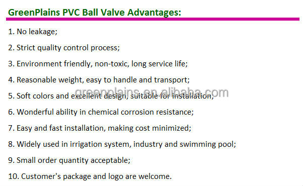 灌漑pvcボールバルブ/pvc白い色コンパクトボールバルブ問屋・仕入れ・卸・卸売り