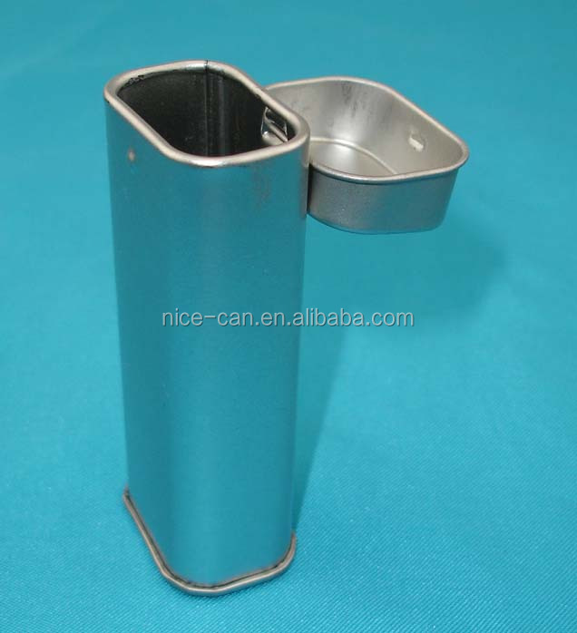 Small rectangular tin case for mint package chewing gum tin box
