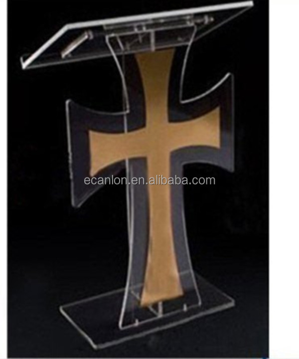 pl1922-Custom-Fashionable-Clear-Plexiglass-Church-Podium-Pulpit