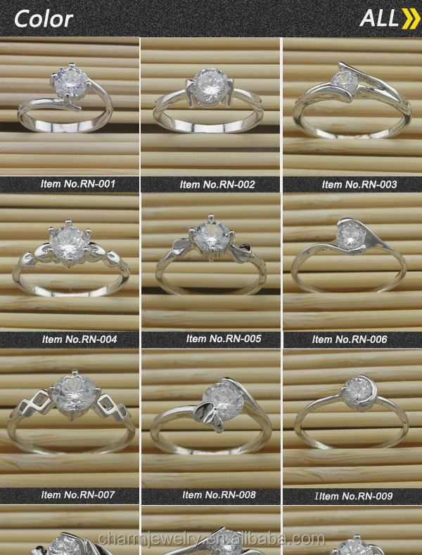 卸売工場出荷時の価格ジルコン付きrn-041結婚指輪のデザイン問屋・仕入れ・卸・卸売り