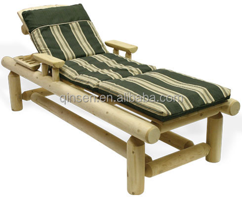 新しいログで長椅子調整可能なバック木サンラウンジ問屋・仕入れ・卸・卸売り