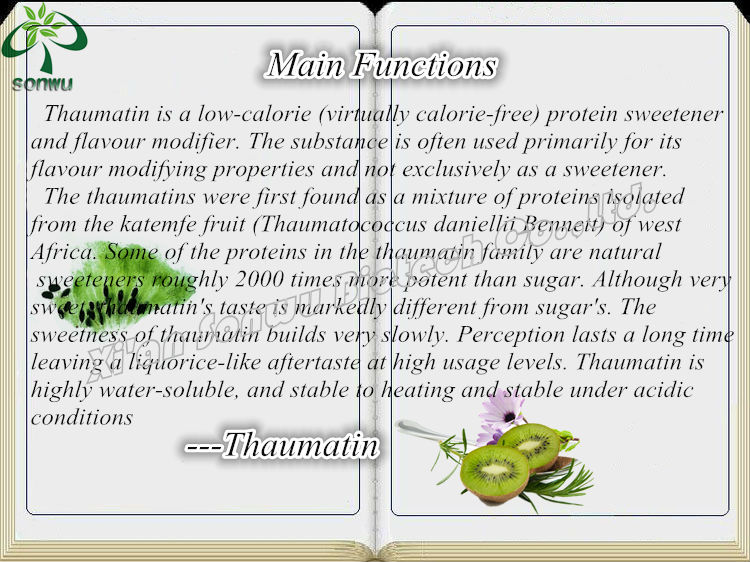 Thaumatin sweetener thaumatin powder