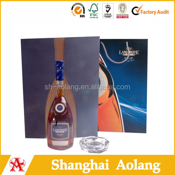 High end good quality paper red wine cardboard box