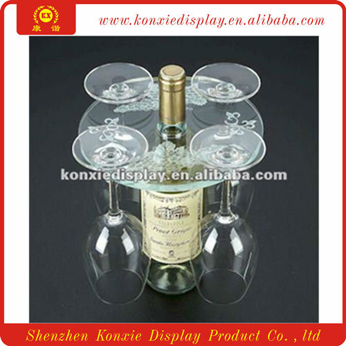 Acrylic red wine display holder rack