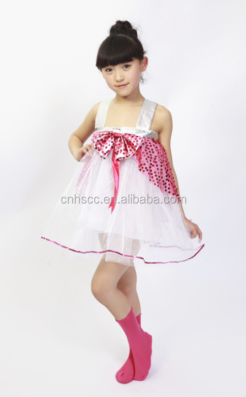 卸売かわいい子供の女の子の社交ダンスドレスダンスドレスガーゼちょう結び問屋・仕入れ・卸・卸売り