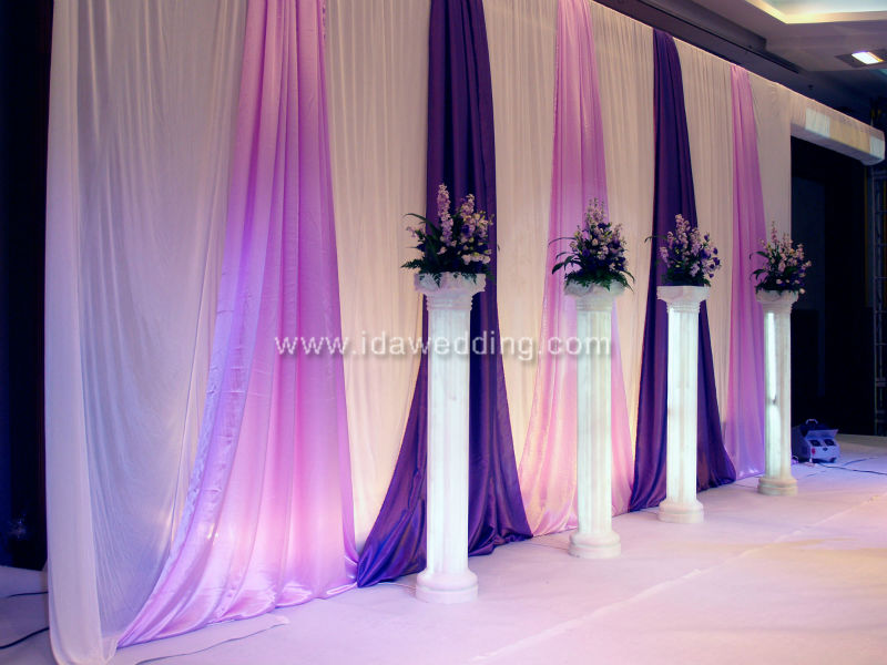 Violet Whole Masquerade Wedding Lobby Wall Decoration Curtain