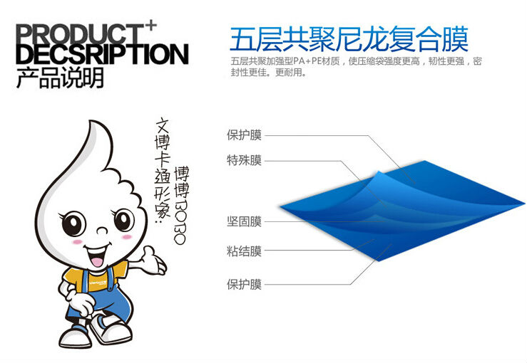 2014年熱い販売pe・ppcustomed洗える大型真空保存袋問屋・仕入れ・卸・卸売り