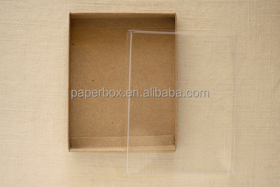 clear lid custom bottom greeting card box