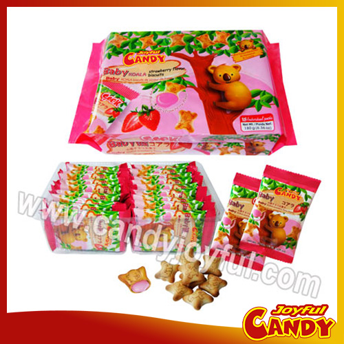 Biscuit with cream filling