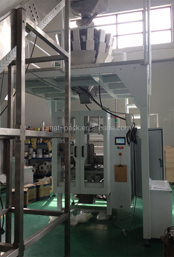 Chinese factory automatic vertical forming filling sealing 1000g-2000g marshmallows and chocolate candy packing machinerys