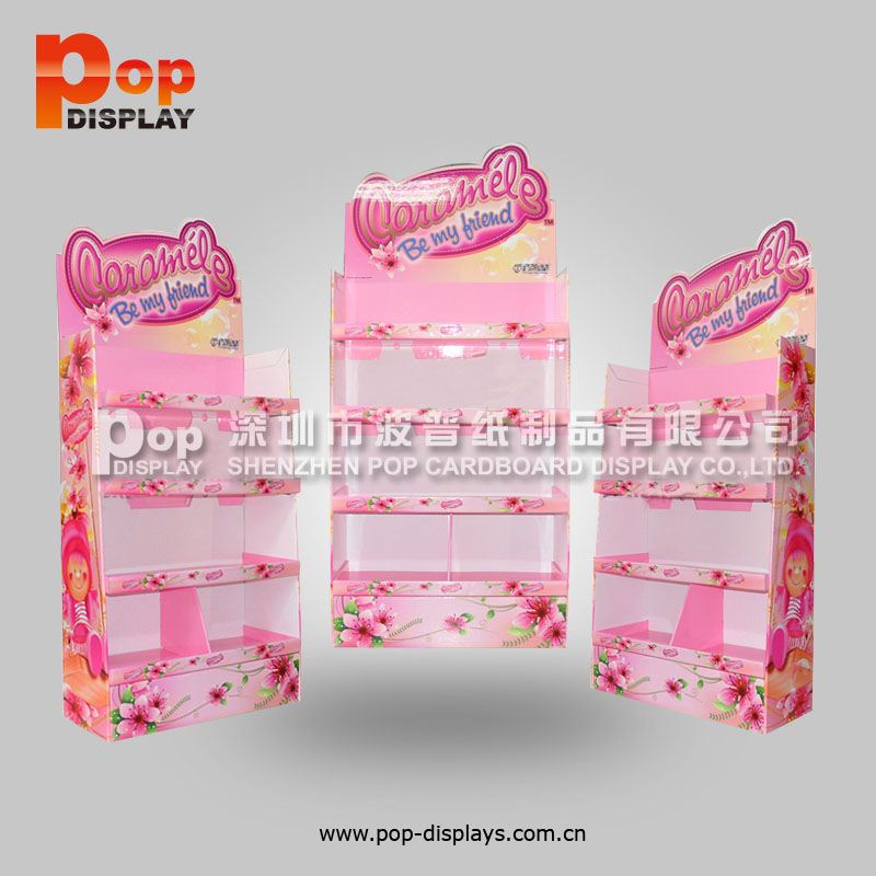 floor stand chew gum hook display rack