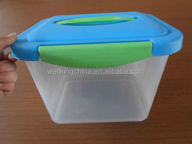 cheap transparent colored plastic storage box