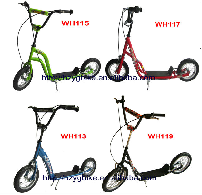 上部売りen71おかしい子供bmxスクーター空気ホイールプッシュスクーター問屋・仕入れ・卸・卸売り