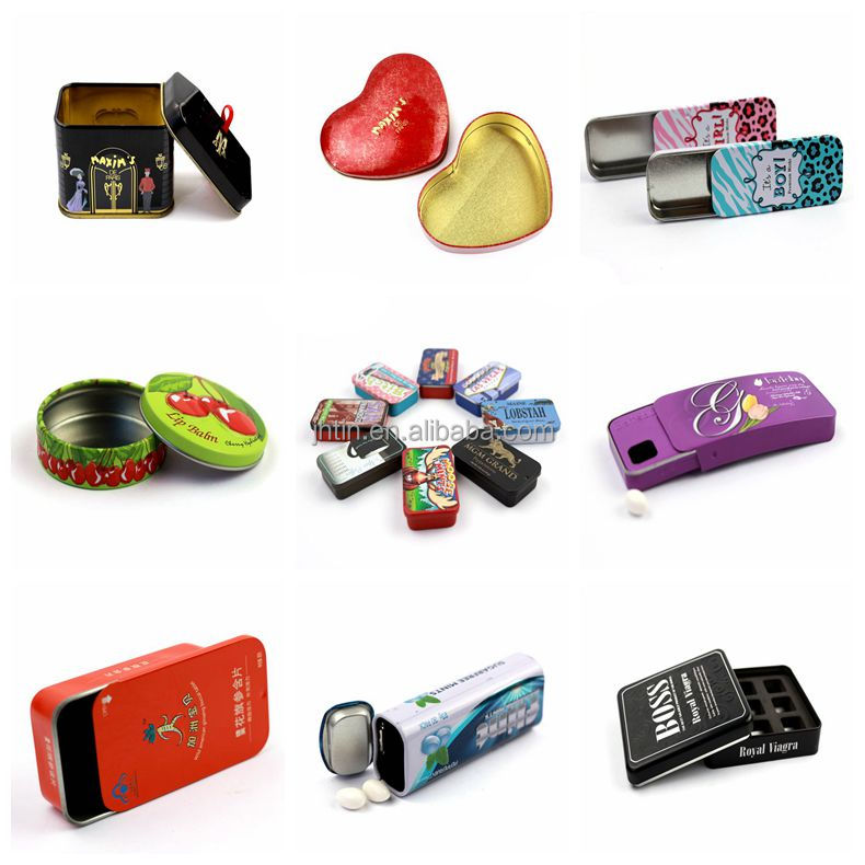 Sliding closure card box chewing gum case packaging box wholesale