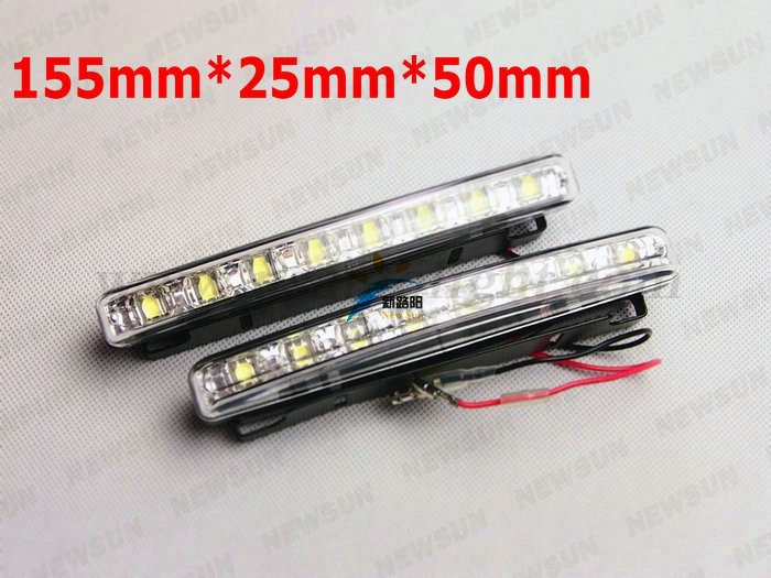 8 led drl light size